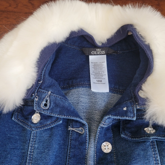 Guess Outfit NWOT Size 18 Months 2 Piece Faux Fur - Picture 2 of 9